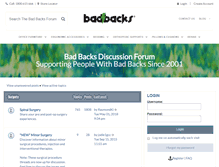 Tablet Screenshot of forum.badbacks.com.au